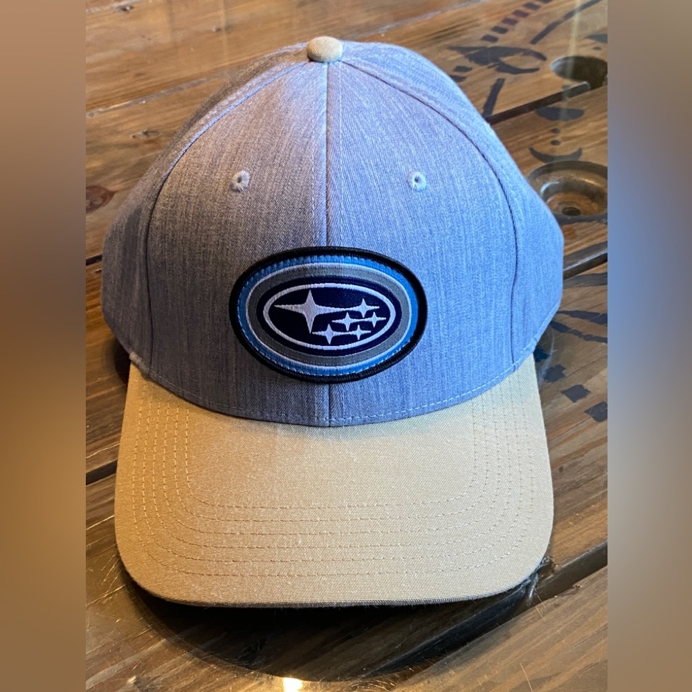 NWT Subaru Gray and Tan Cap Z4